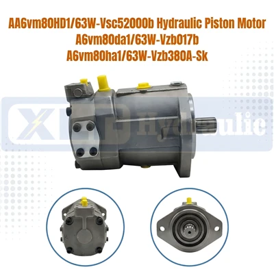 Rexroth AA6vm80HD1/63W-Vsc52000b Хидравличен бутален мотор A6vm80da1/63W-Vzb017b A6vm80ha1/63W-Vzb380A-Sk